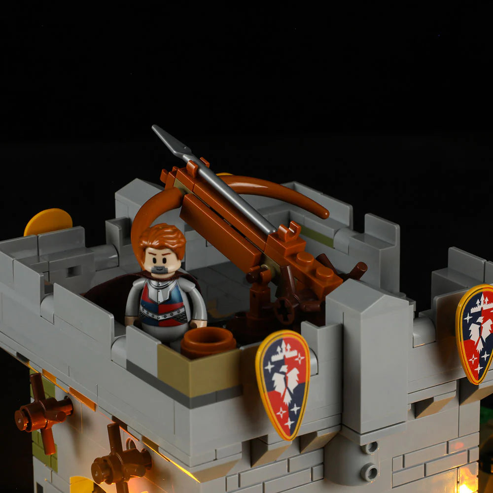 Funwhole Medieval Watchtower Set F9027 – Castle guard with giant crossbow defending the fortress from the tower battlements