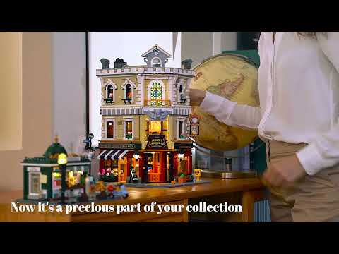 Funwhole Antique Store video showcasing intricate design, vintage décor, LED lighting, and modular building details.