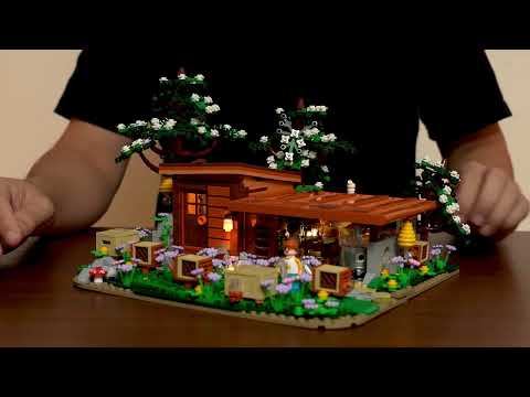 Lumibricks (Formerly Funwhole) F9062 Bee Farm official video review featuring modular beekeeping set, interactive hives, animal figures, and LED lighting