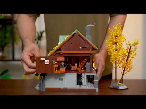 Funwhole Mountain Cabin set video showcasing detailed design, LED lighting, and immersive outdoor adventure features